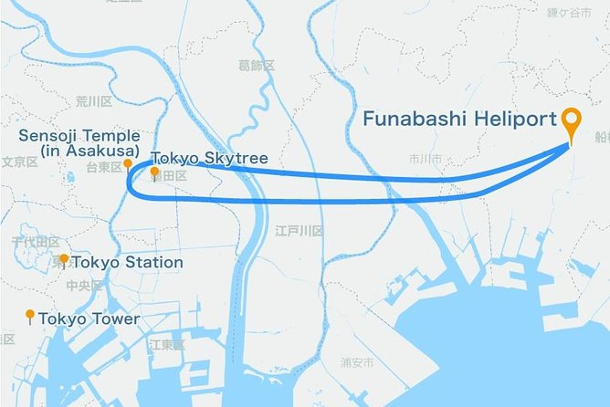 [ Min]Tokyo City Lights Helicopter Tour : Skytreeasakusa Tour Overview