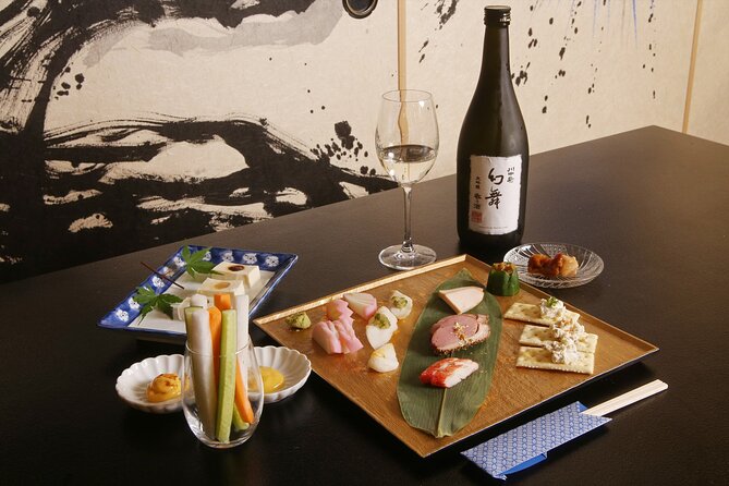 Kinds of Sake Tasting With Complementary Foods Sparkling Sake and Light Bites