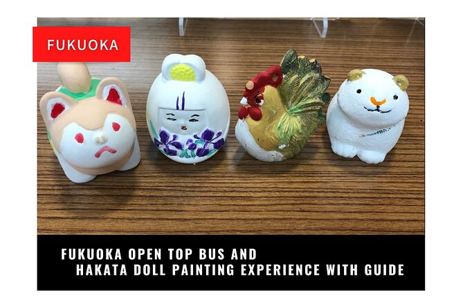 Fukuoka Open Top Bus and Hakata Doll Painting Experience With Guide - Bus Tour Highlights