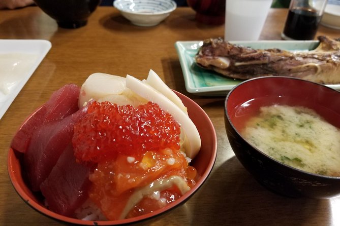 Good Morning Breakfast at Local Fish Market With a Guide Setting the Scene