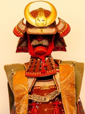 Samurai Mask Design Red