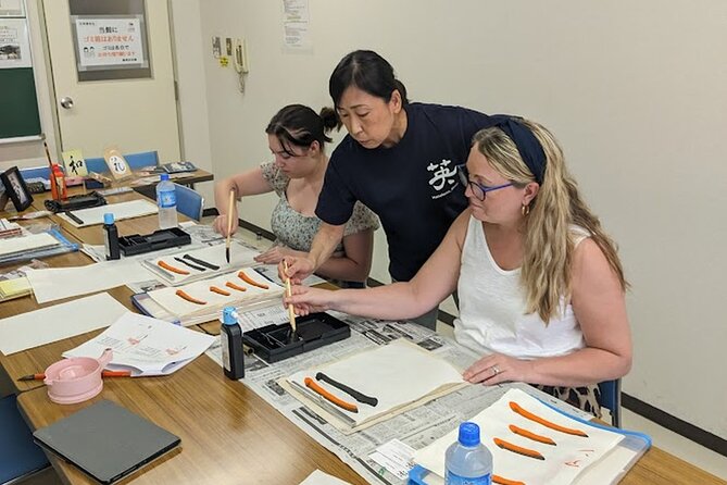 Calligraphy Experience at Ginza and Tsukiji Area Quick Takeaways