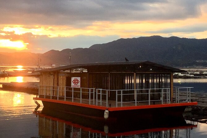 Dinner Cruise on HANAIKADA (Raft Type Boat) With Scenic View of Miyajima Quick Takeaways