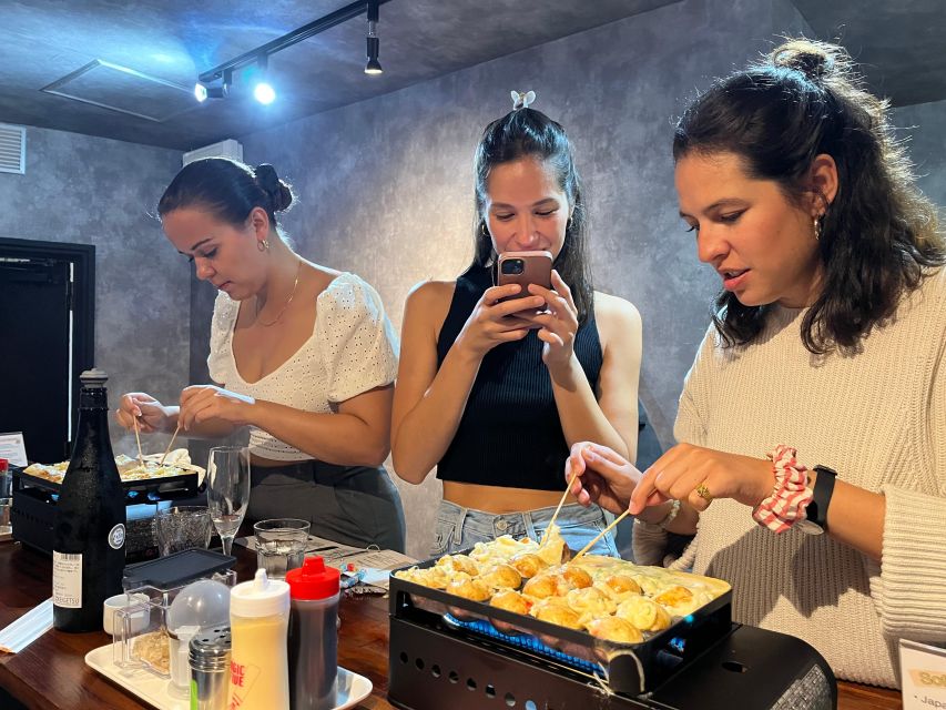 Osaka Sake Tasting With Takoyaki DIY - Sake Tasting Experience
