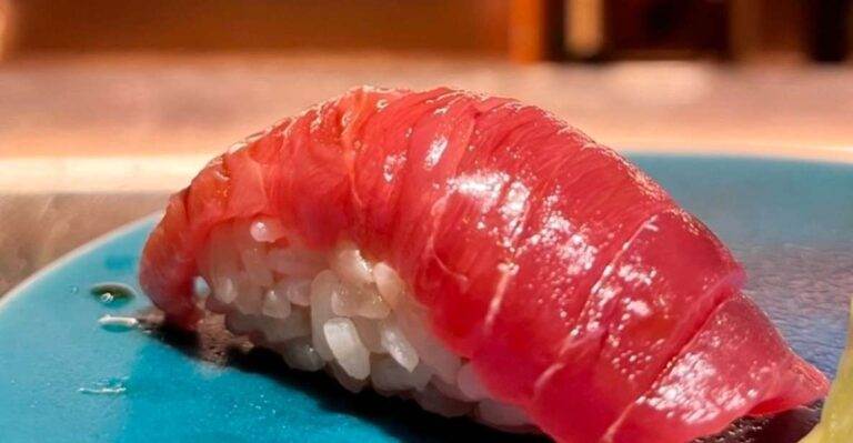 Tokyo: Omakase Sushi Course at Robot Serving Restaurant Quick Takeaways