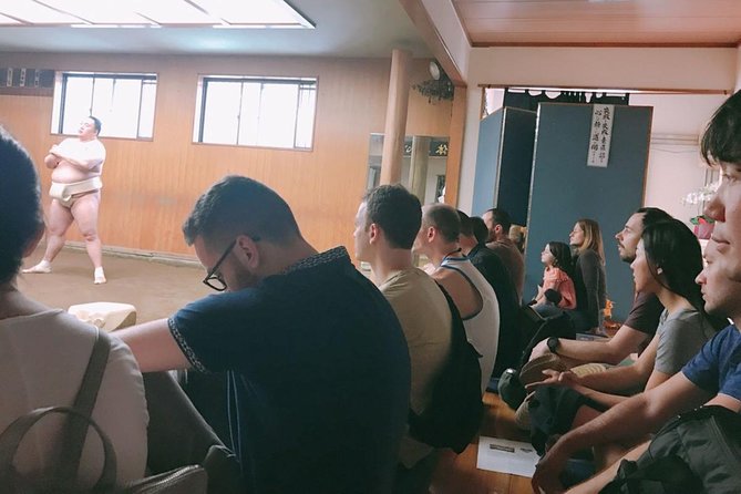 Tokyo Sumo Morning Practice Tour in Ryogoku With Sumo Lunch - Meeting the Mighty Sumo Wrestlers